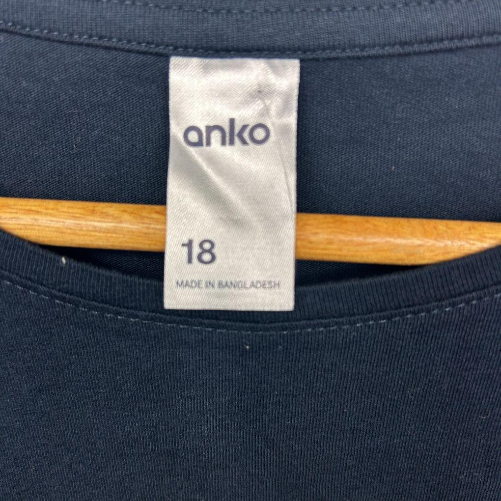 Anko Navy Cotton T-Shirt - Size 18