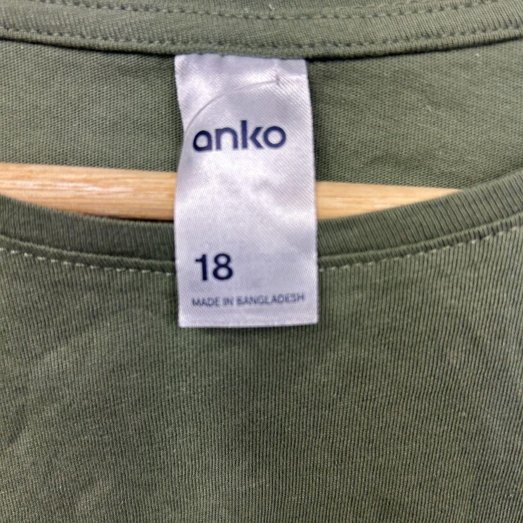 Anko Green Cotton T-Shirt - Size 18