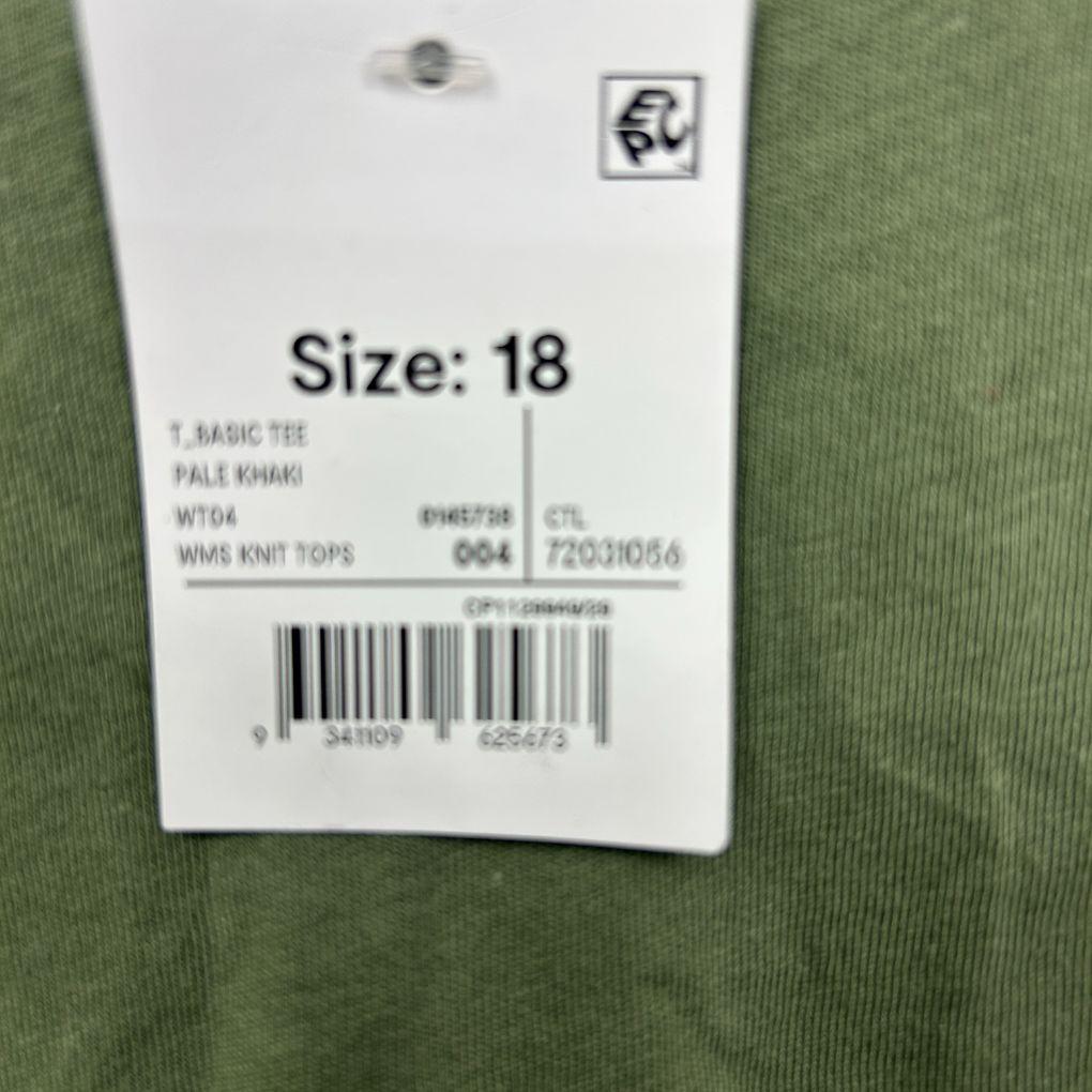 Anko Green Cotton T-Shirt - Size 18