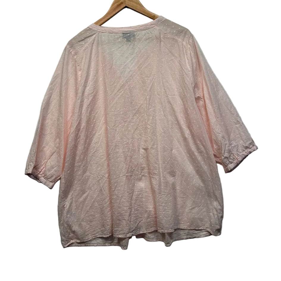 Autograph Pink Cotton Top - Size 22
