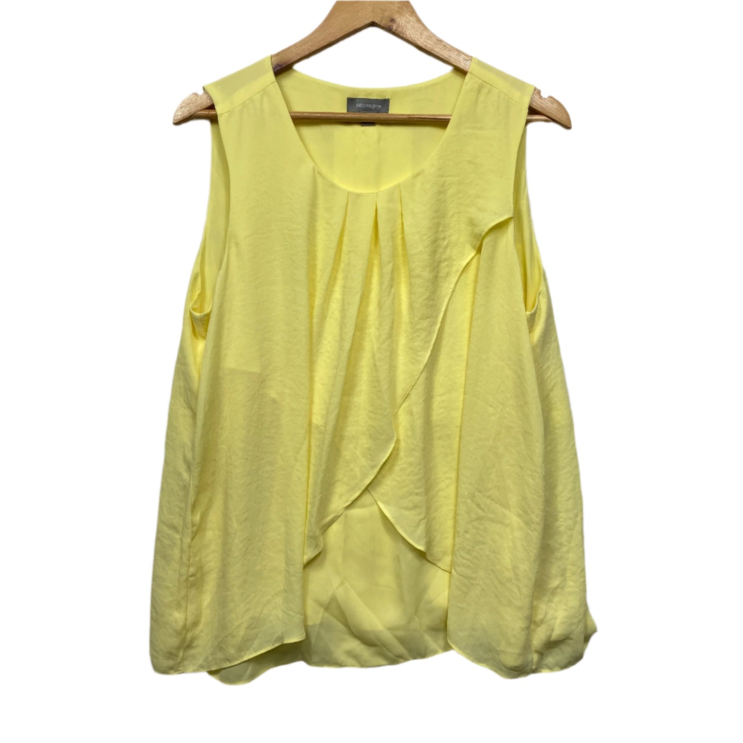 Suzanne Grae Top Size 14 Yellow Sleeveless