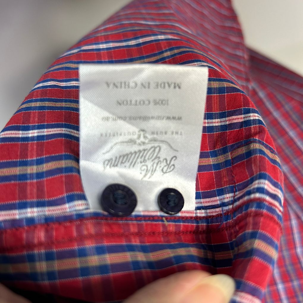 RM Williams Red Cotton Shirt - Size 3XL