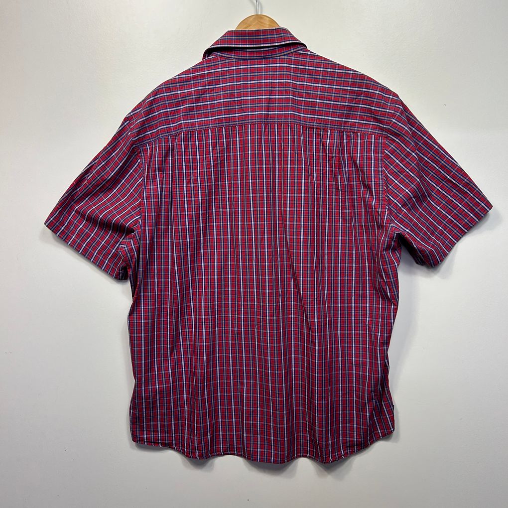 RM Williams Red Cotton Shirt - Size 3XL