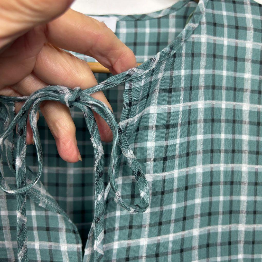 Betty Basics Green Check Dress - Size 16