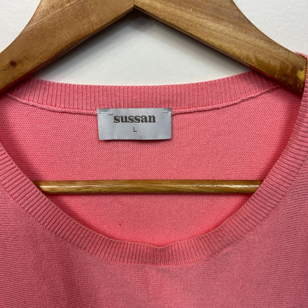 Sussan Coral Cotton Top - Size L