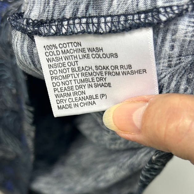 Black Pepper Navy Cotton Top - Size 20
