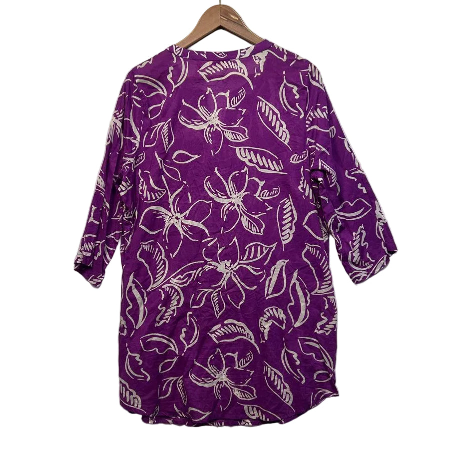 Millers Purple Cotton Top - Size 18
