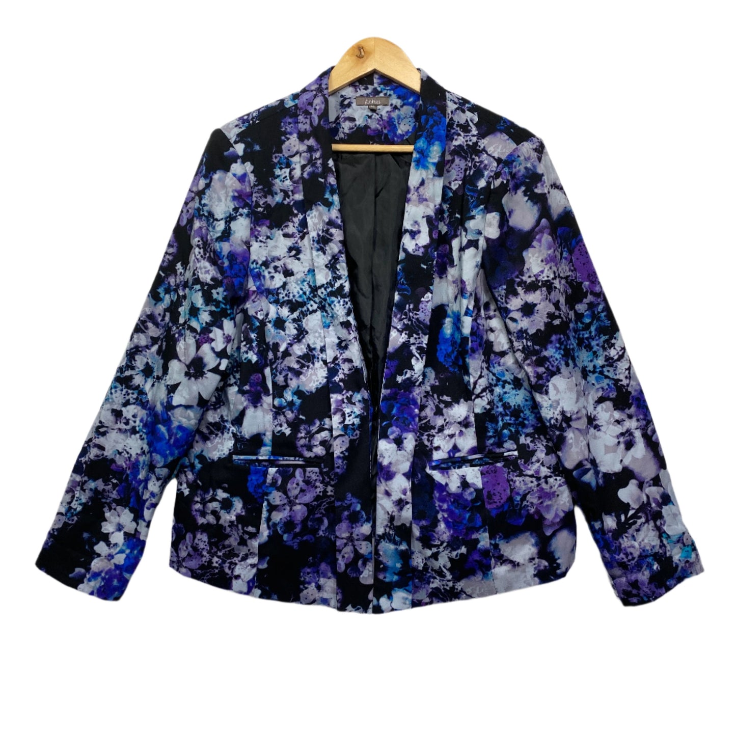 Katies Jacket Blazer Size 20 Multicoloured Floral Long Sleeve