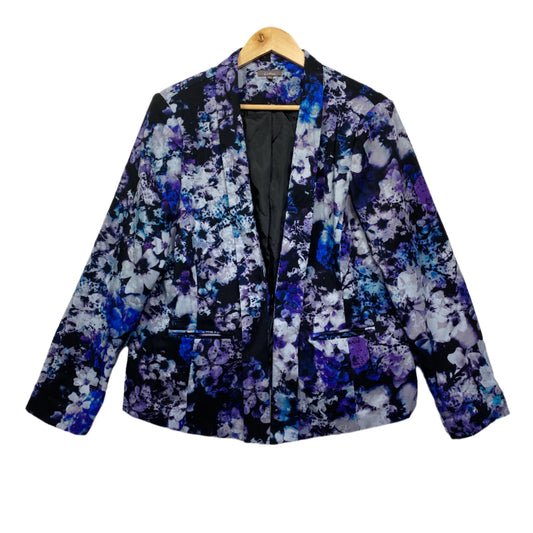 Katies Jacket Blazer Size 20 Multicoloured Floral Long Sleeve