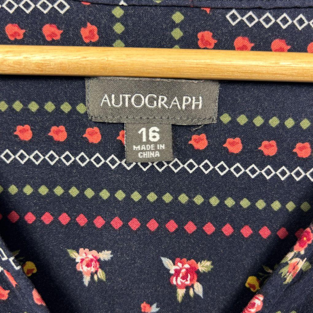 Autograph Navy Top- Size 16