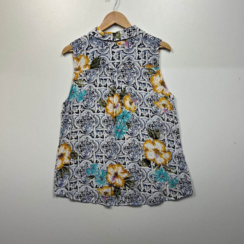 Millers Multicoloured Sleeveless Top - Size 16