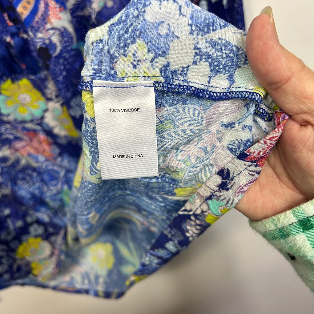 Virtuelle Blue Floral Top - Size 20