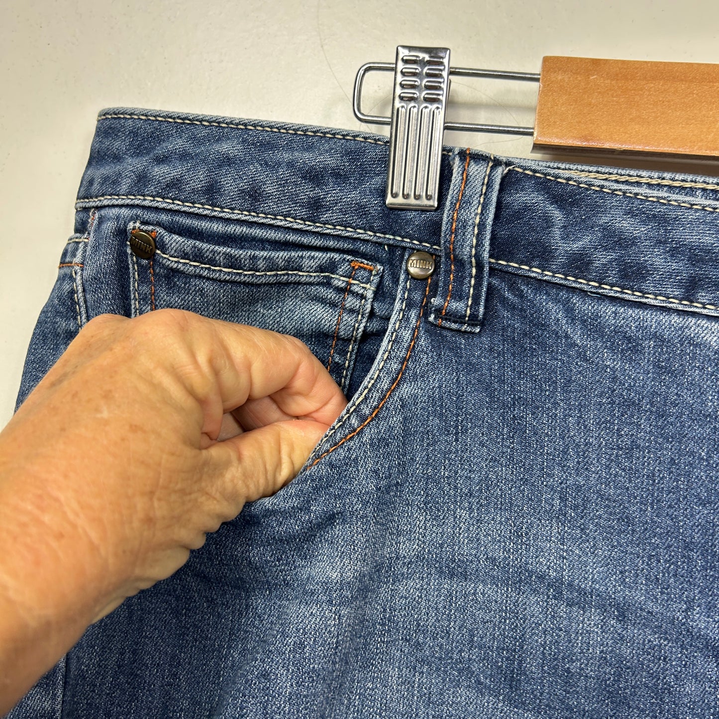 MINK Denim Cropped Pants Jeans - Size 22