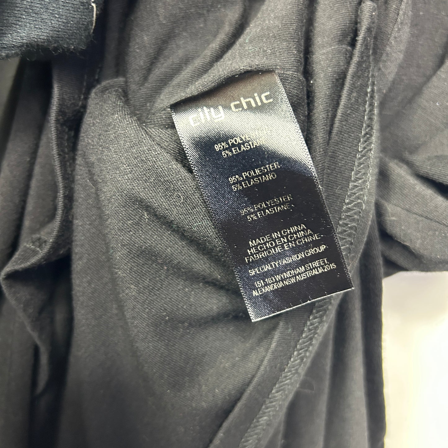 City Chic Dress Size 16 Small Black Sleeveless