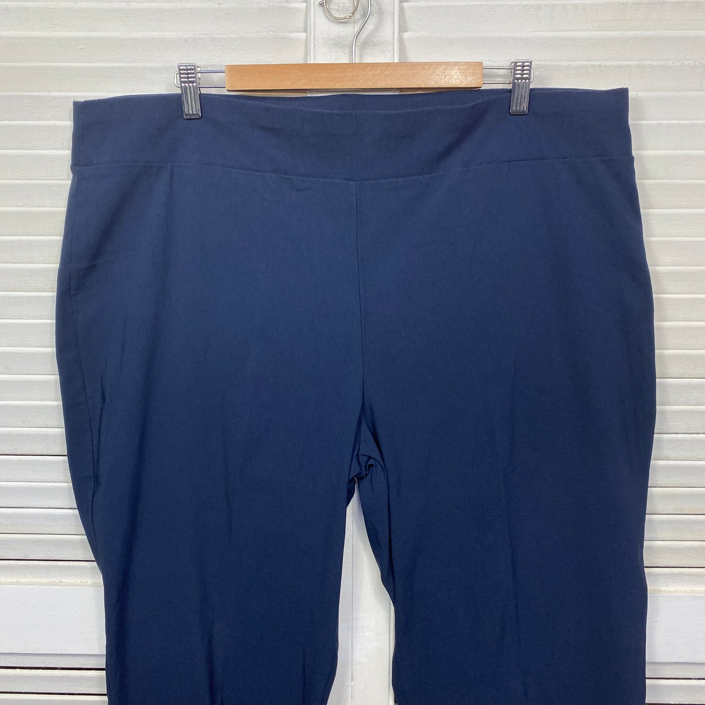 Sara Pants Size 24 Blue Cropped Pull On