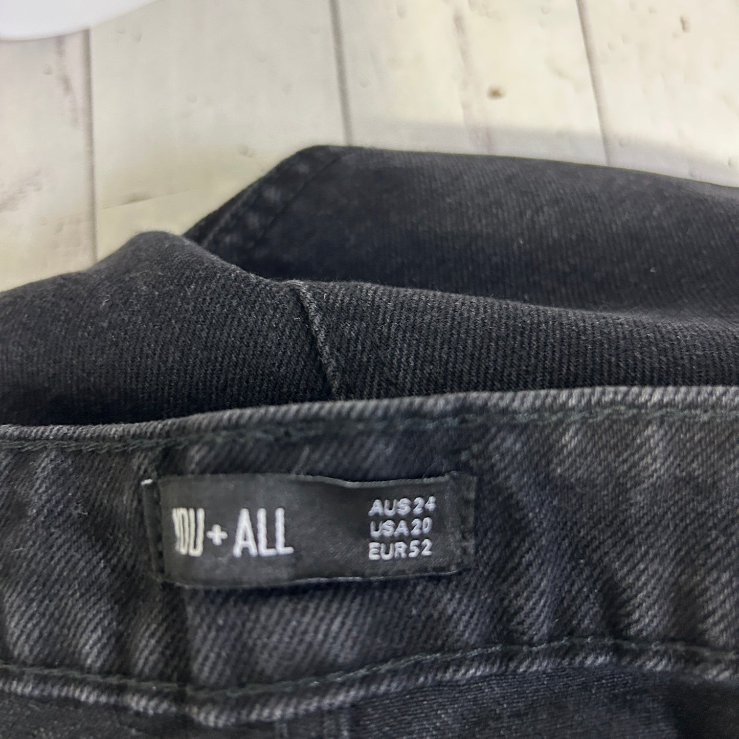 You+All Black Denim Jeans - Size 24