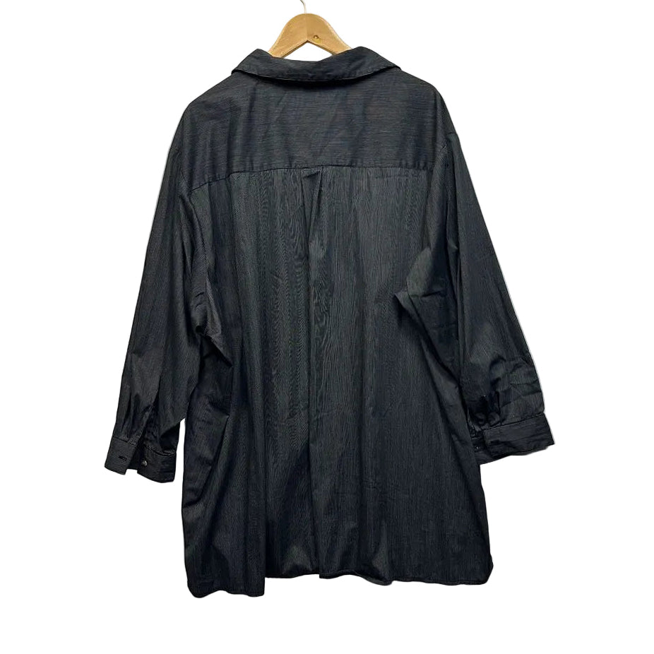 My Size Navy Pinstripe Shirt - Size 22/XL