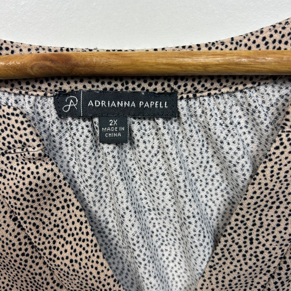 Adrianna Papell Taupe Top - Size 2X/18