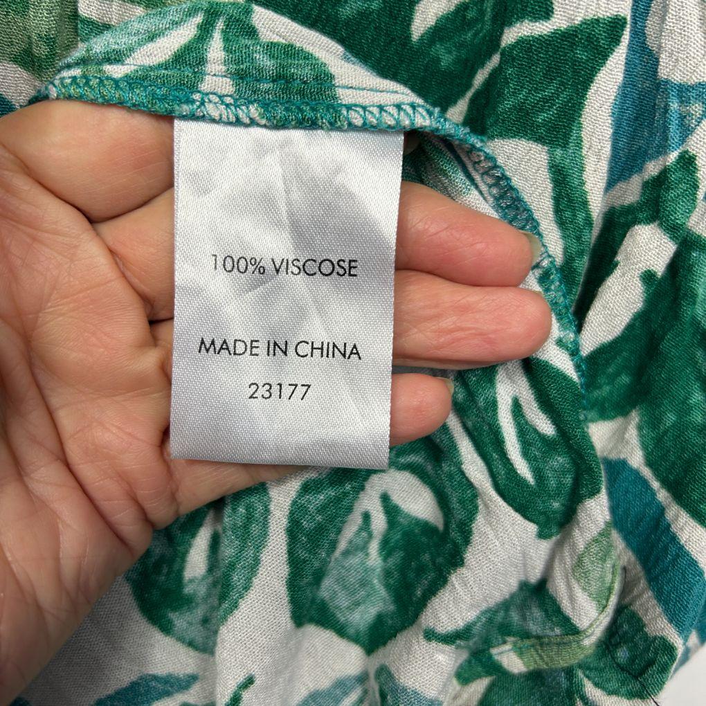 Suzanne Grae Green Floral Top - Size 22