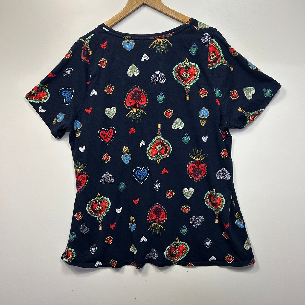 Virtuelle Navy Cotton Top - Size 20/L