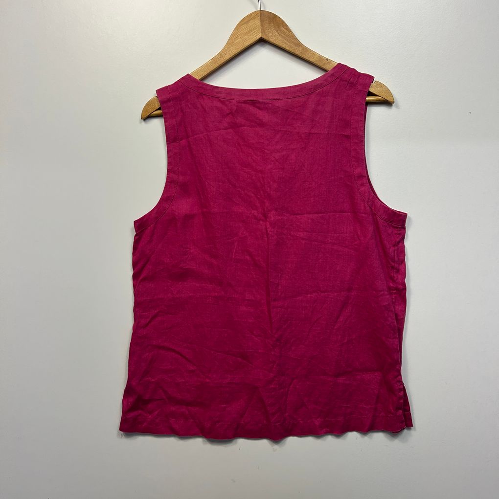 Target Pink Linen Top - Size 12