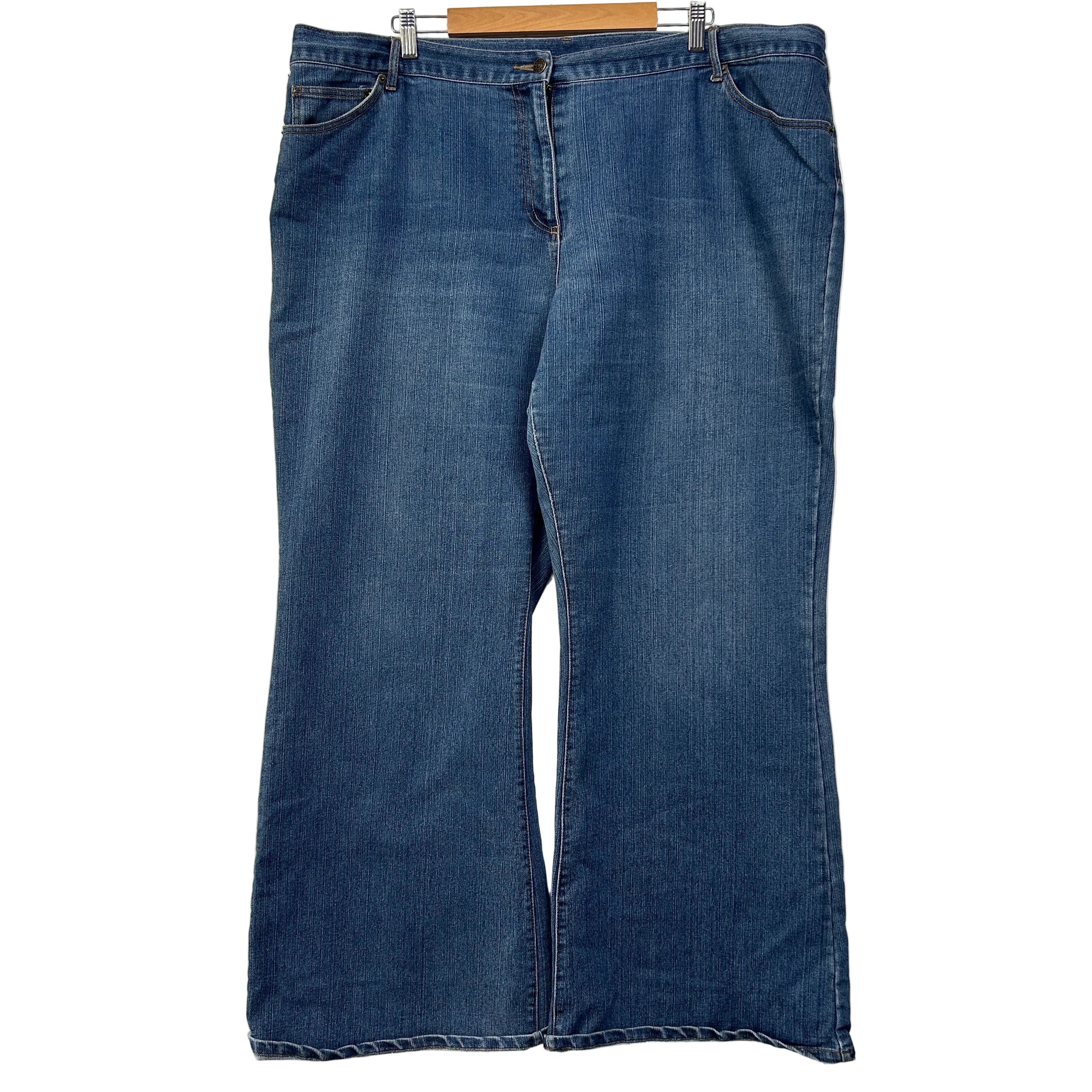 Autograph Dark Wash Wide Leg Jeans - Size 24