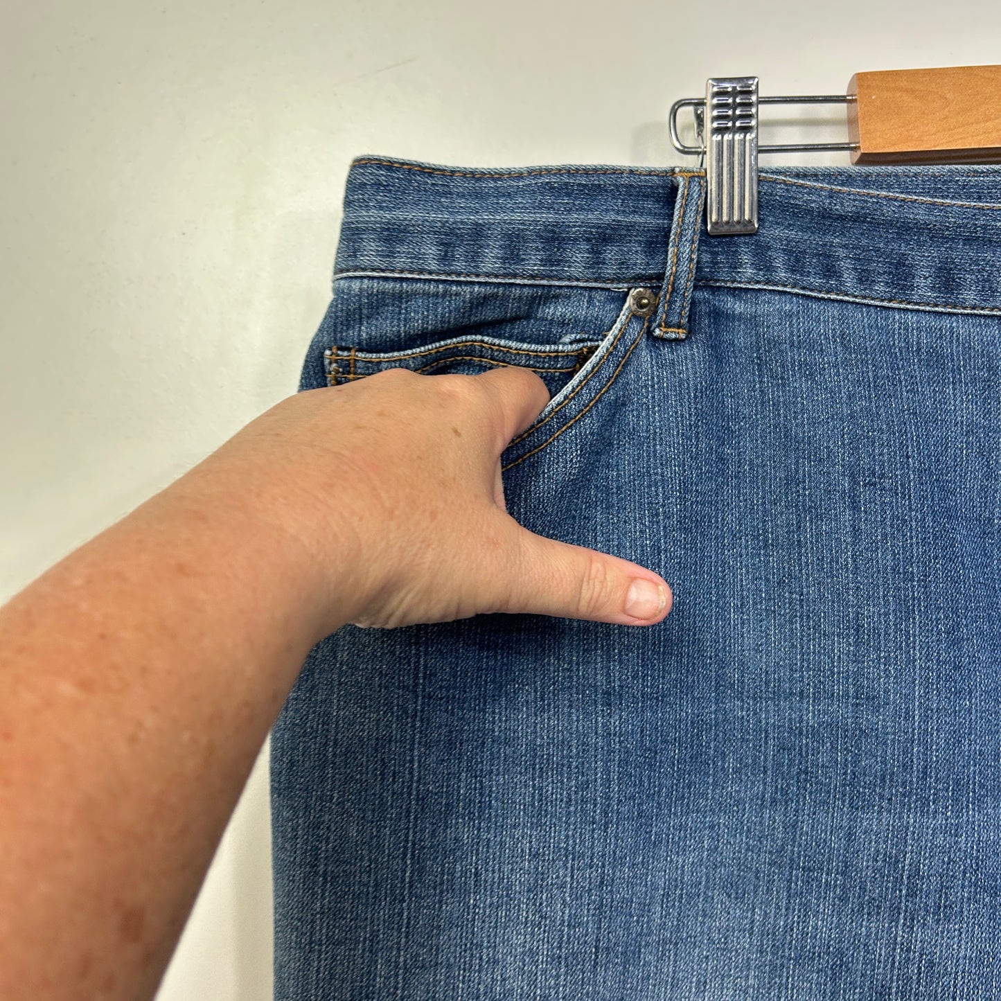 Autograph Dark Wash Wide Leg Jeans - Size 24