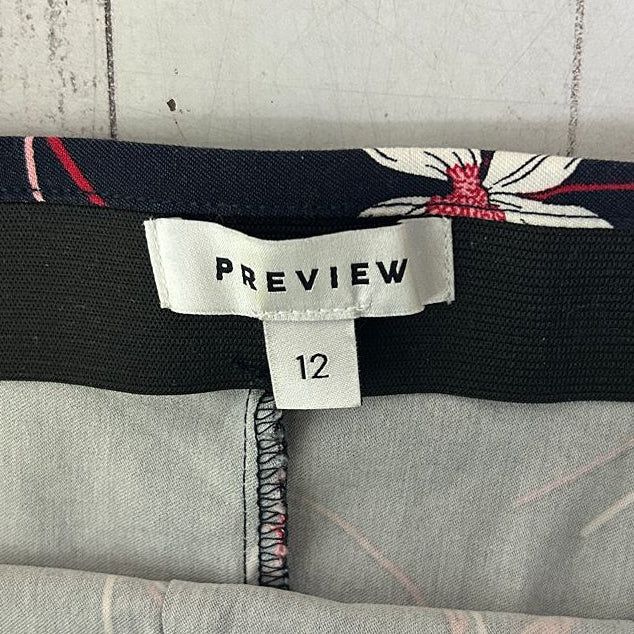 Preview Navy Floral Skirt - Size 12