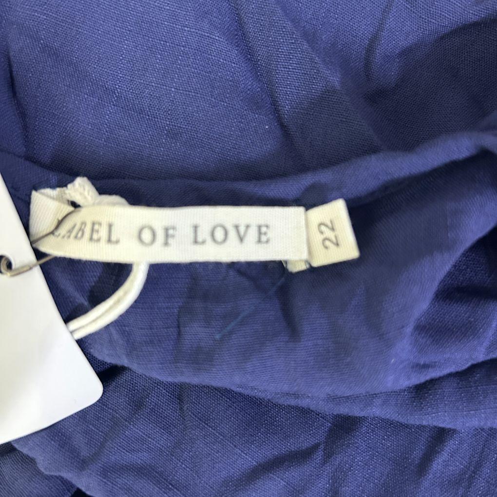 Label of Love Navy Top - Size 22