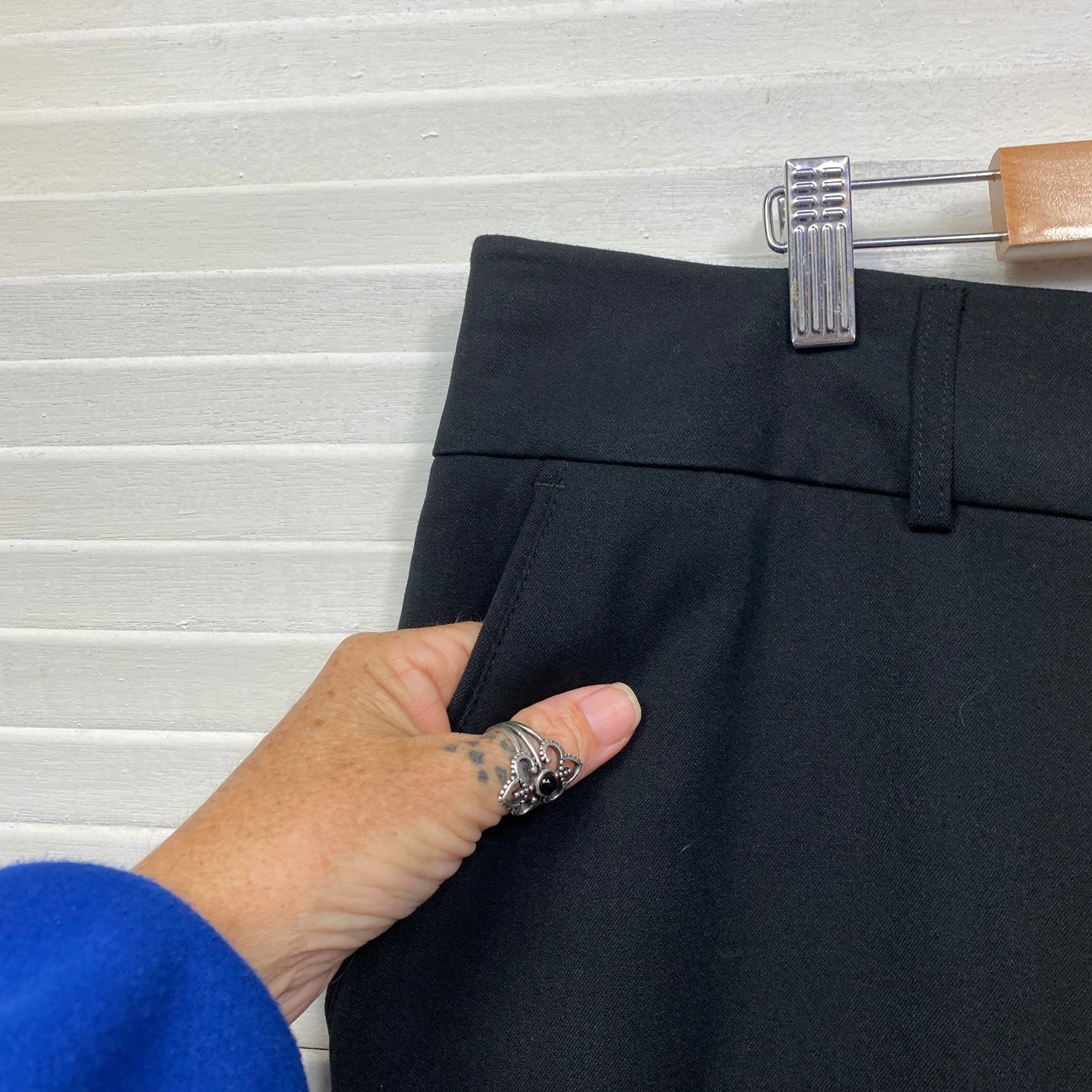 Preview Pants Size 20 Plus Black Pockets Office Viscose