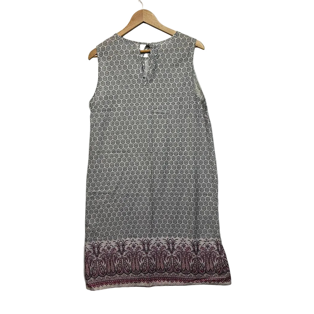 David Jones Grey Cotton Dress - Size 12