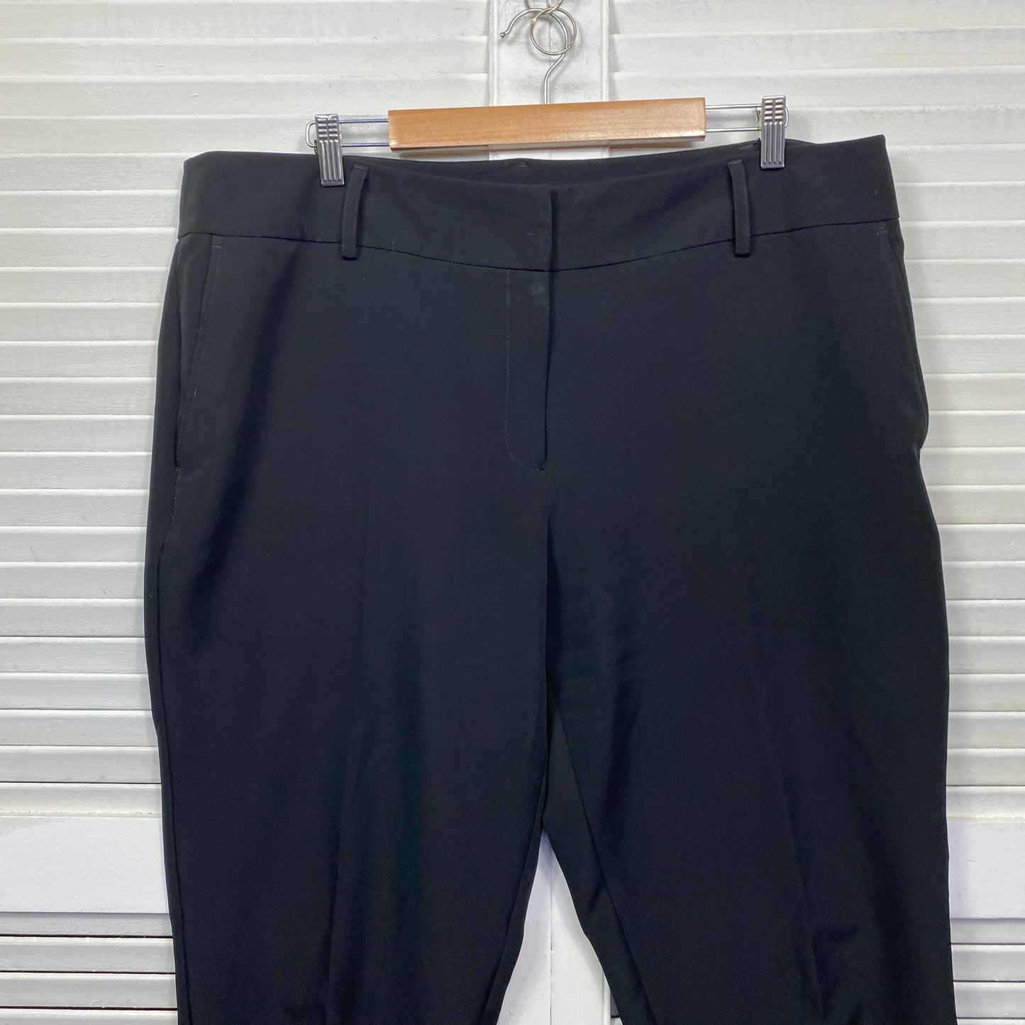 Preview Pants Size 20 Plus Black Pockets Office Viscose Blend