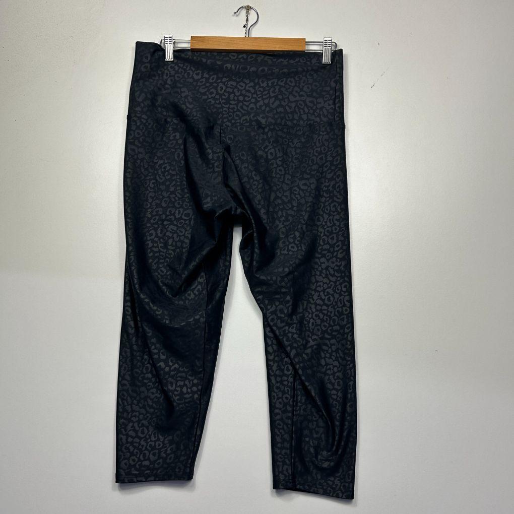 Exoticathletica Black Leopard Print Leggings - Size XXL
