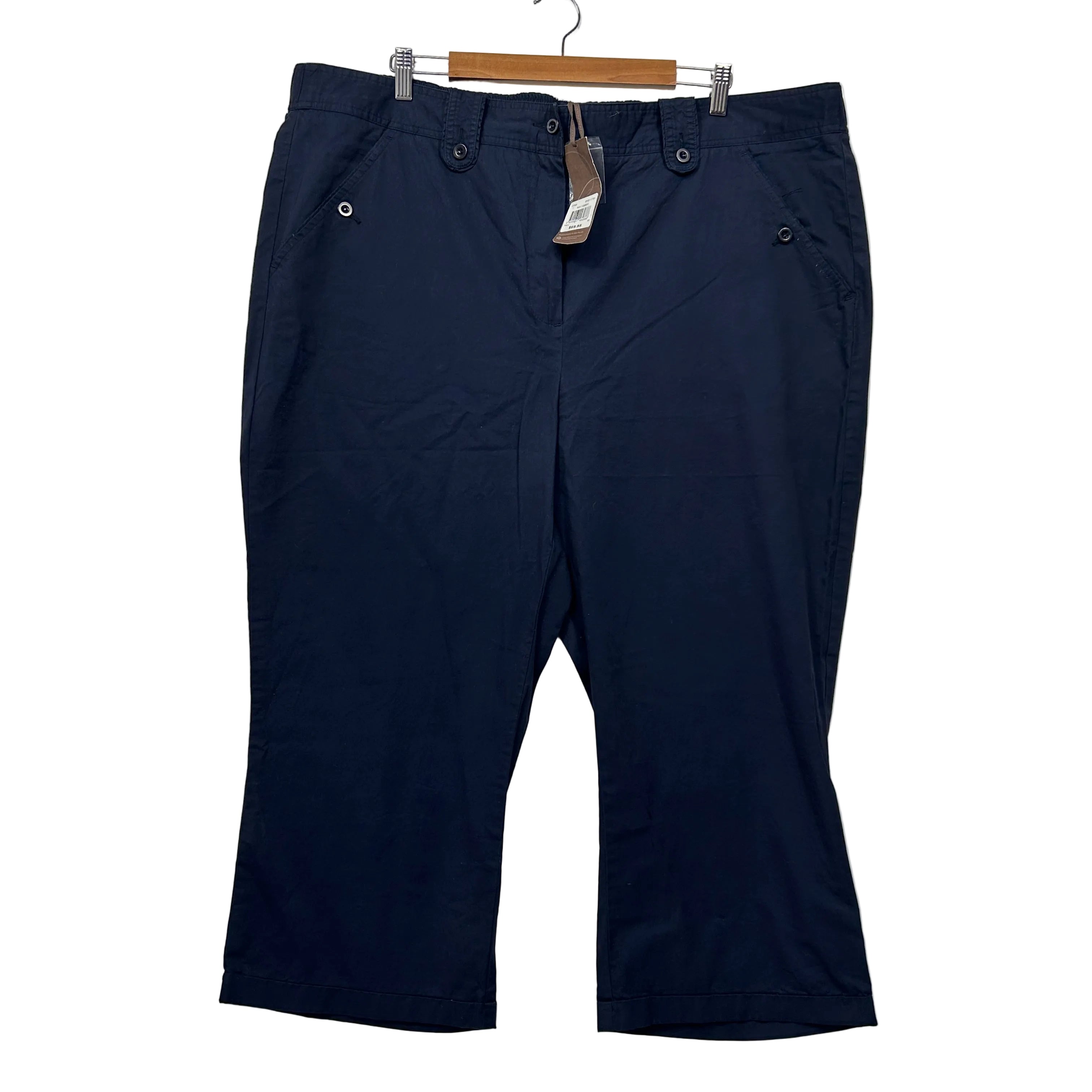 Regatta Navy Blue Cargo Capri Pants - Size 22