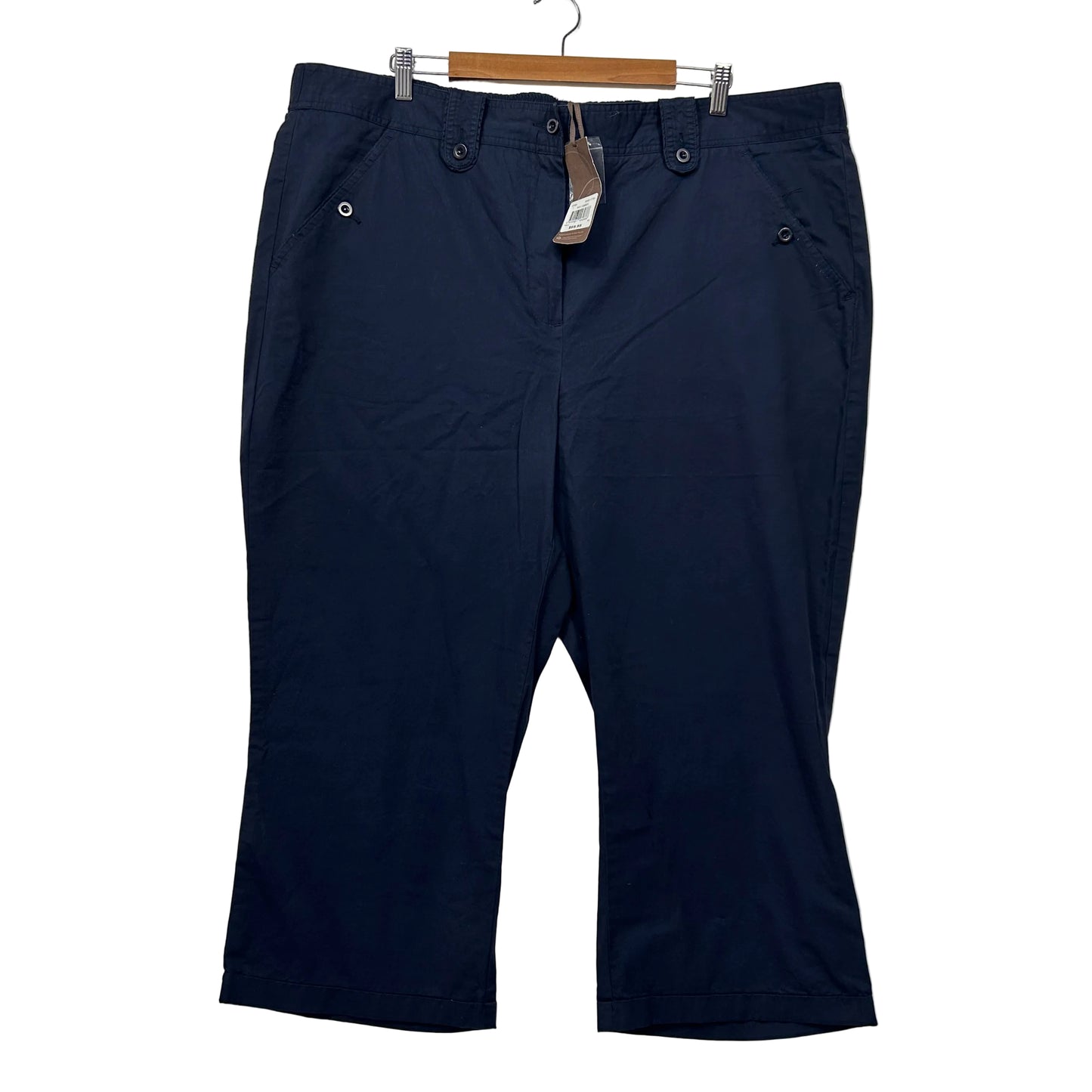 Regatta Navy Blue Cargo Capri Pants - Size 22