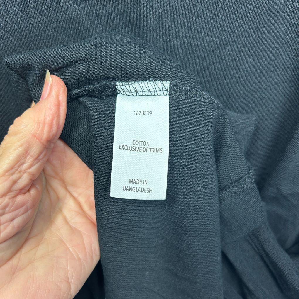 Avella Black Cotton T-Shirt - Size 24