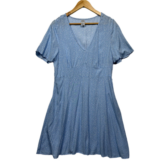 Anko Dress Size 16 Blue Short Sleeve Viscose