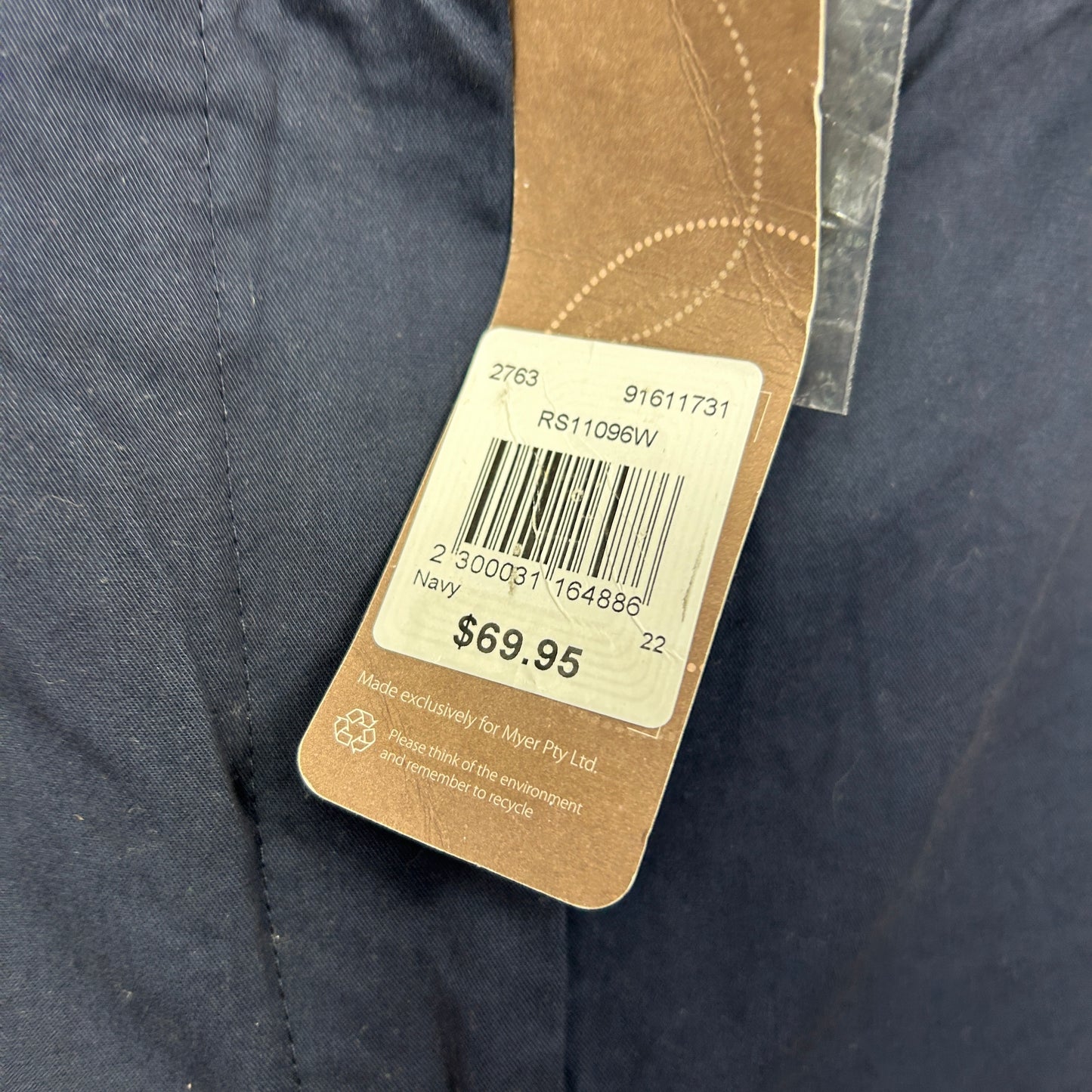 Regatta Navy Blue Cargo Capri Pants - Size 22