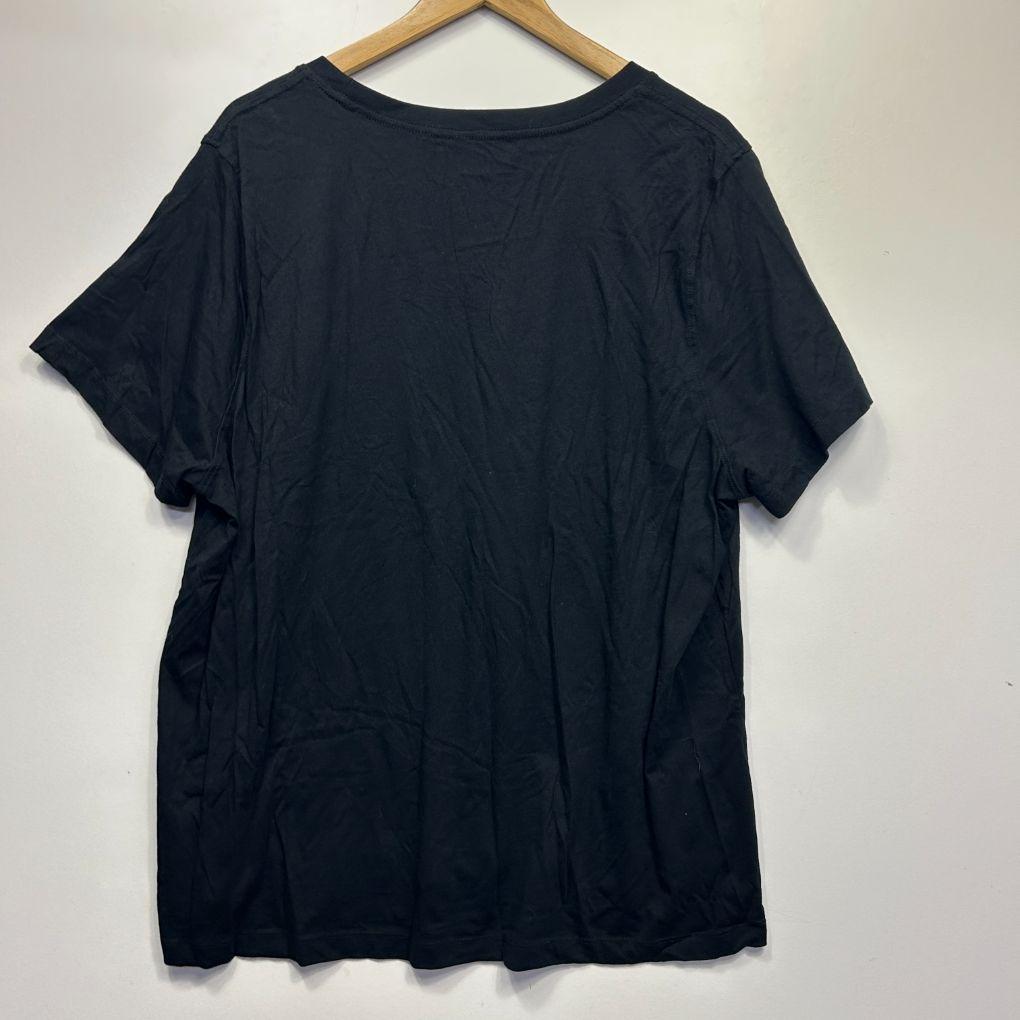 Avella Black Cotton T-Shirt - Size 24