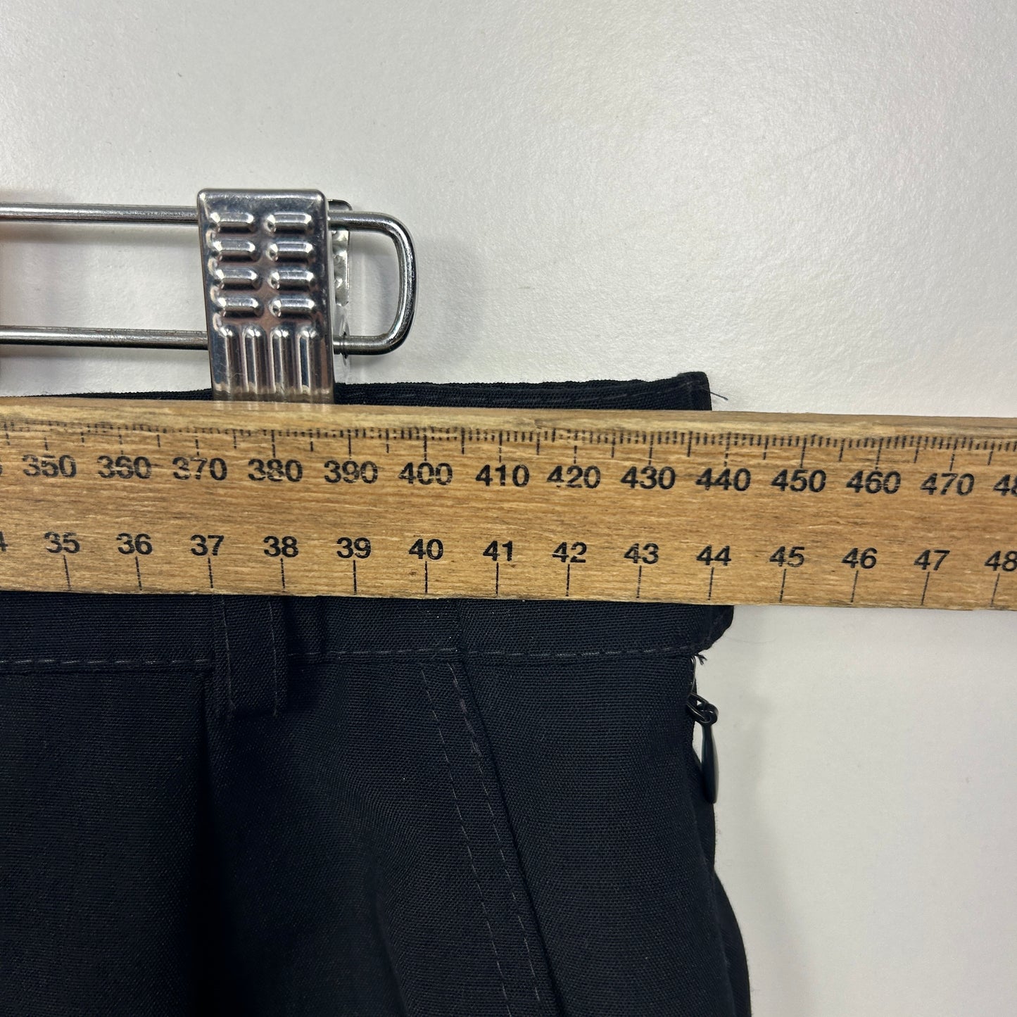 Vintage German Bardehle Black Textured Pencil Skirt - Size XL