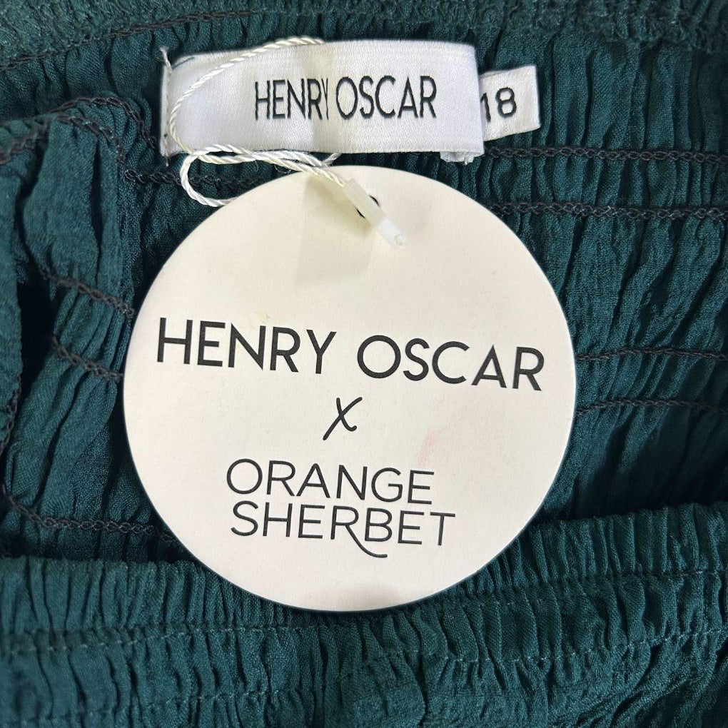Henry Oscar Green Dress - Size 18