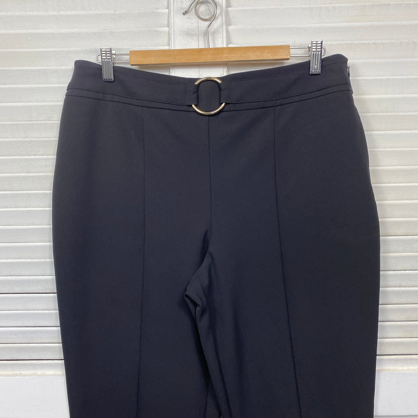 Portmans Pants Size 16 Black Office Side Zip