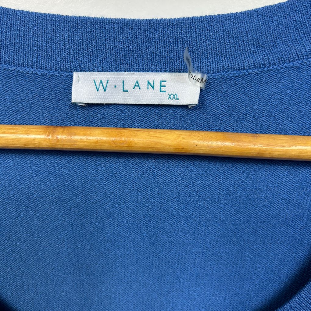 W Lane Blue Knit Jumper Top - Size XXL/18