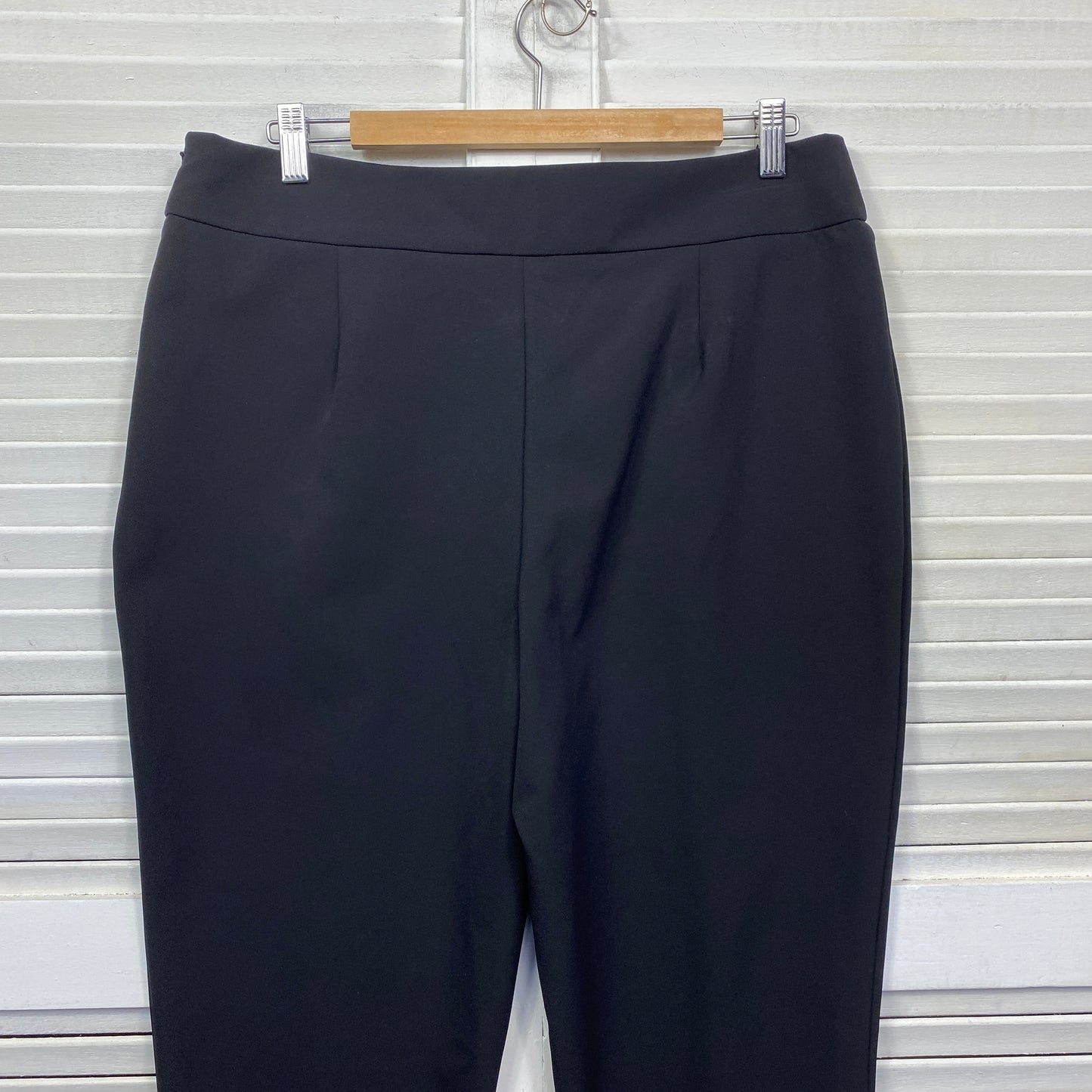 Portmans Pants Size 16 Black Office Side Zip