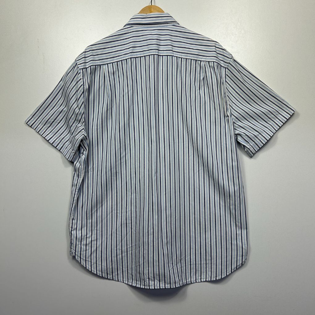 R M Williams Mens Short Sleeve Striped Shirt - Size 3XL