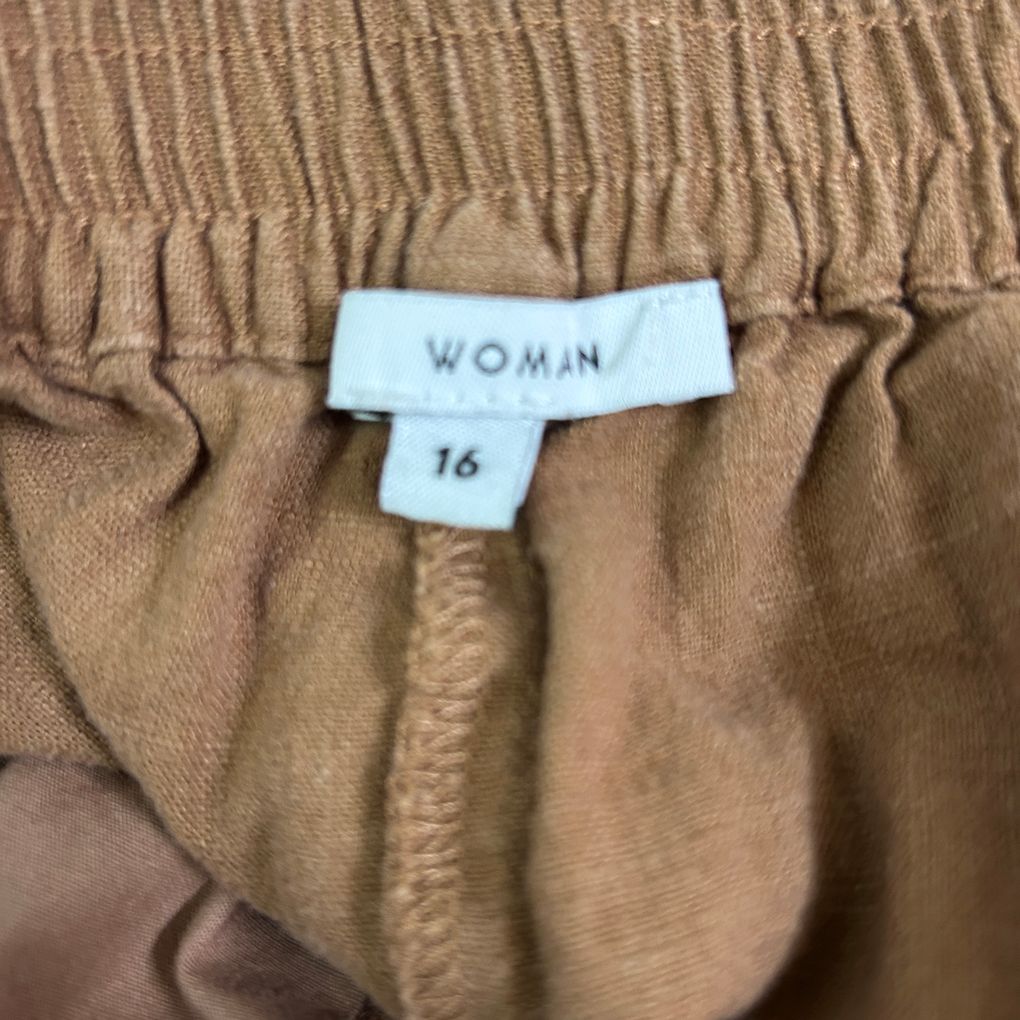 Target Brown Linen Pants - Size 16