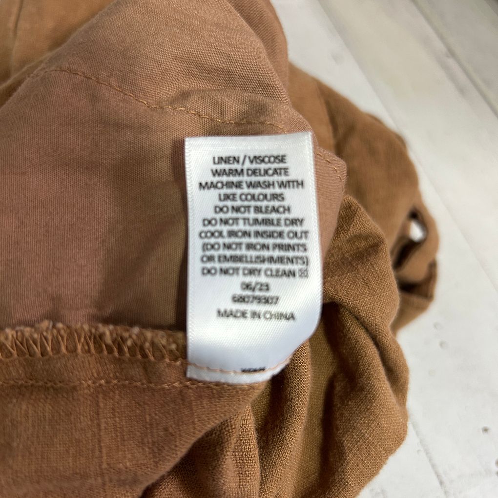 Target Brown Linen Pants - Size 16