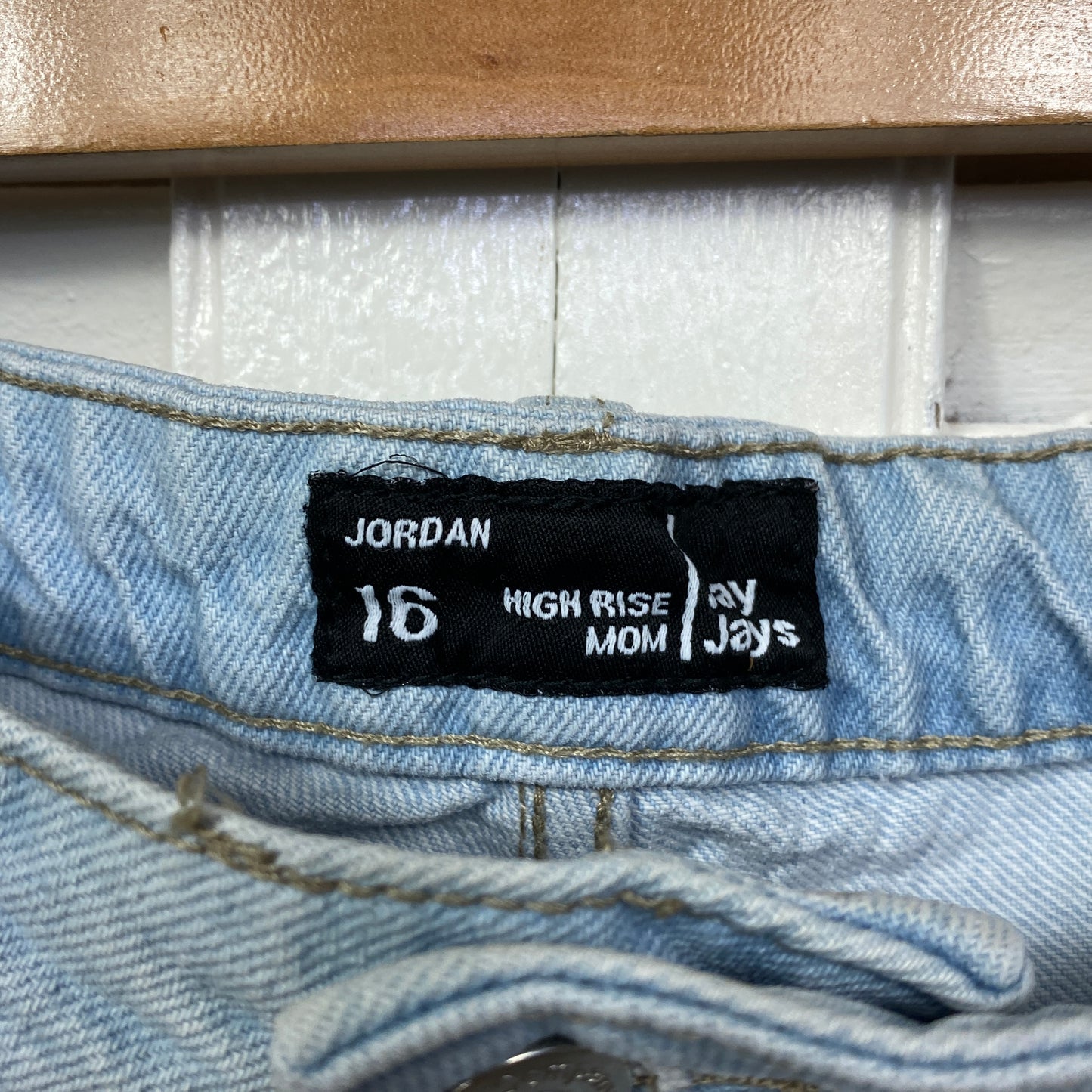 Jay Jays Denim Shorts Size 16 Jordan High Rise Mom Pockets