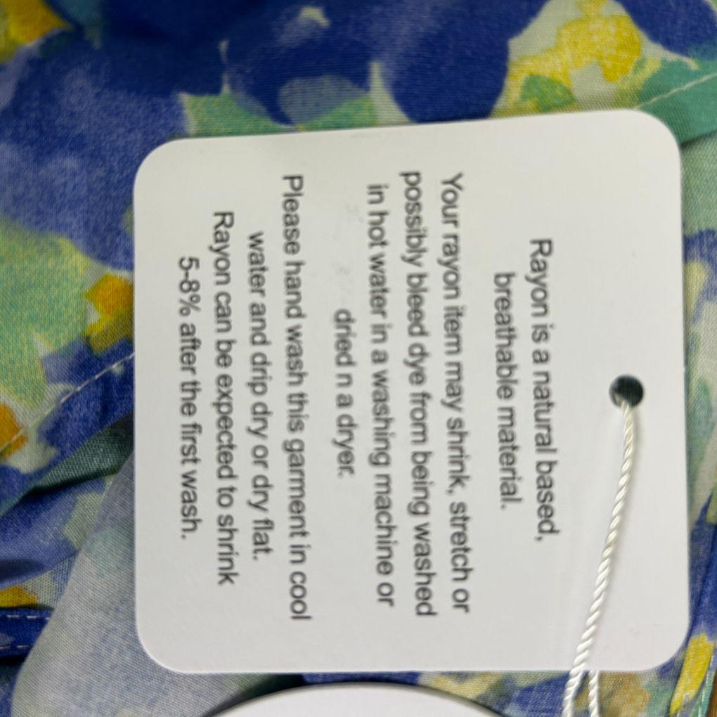 Henry Oscar Blue Floral Maxi Dress - Size 20