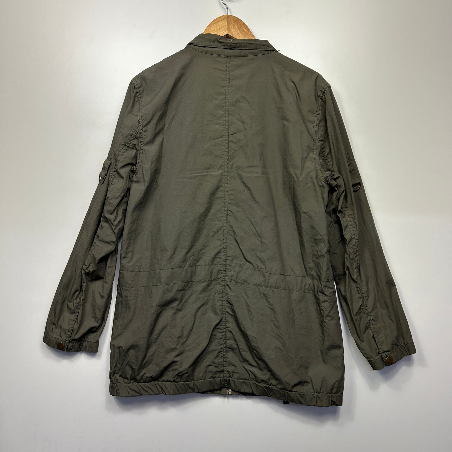 Now Lightwight Jacket Size 14 Green Long Sleeve Pockets